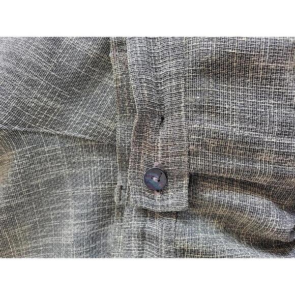 Chico's Design size 2 (size 12 standardly) black & tan tapered pants with pleats - Picture 5 of 5